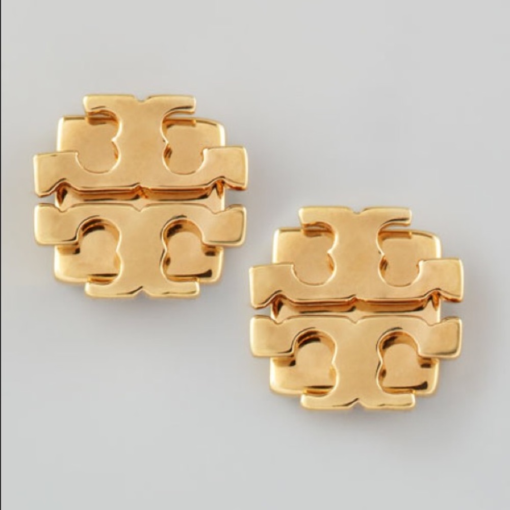 Tory Burch Small T Logo Stud Earrings